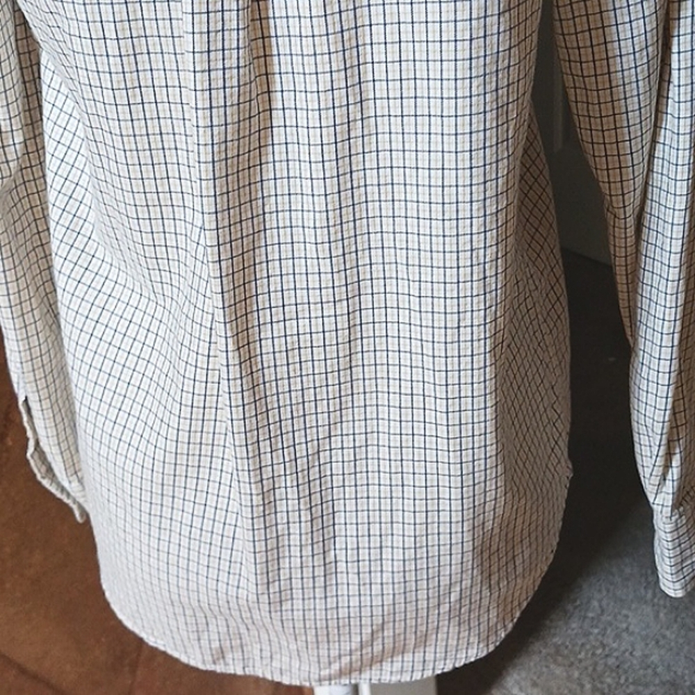 RALPH Lauren Polo Button Down Yellow/Black/White Long Sleeves Shirt Large 14/16 - Picture 5 of 8